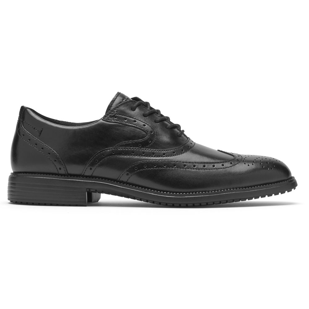 Rockport Canada Total Motion Dressport Wingtip - Mens Oxfords Black (RZJ159762)